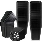 Pots pour semis, 5. 5cm 100 pieces pots de ppinire, plastique rutilisables carr pot semis / godets ...
