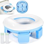 Pot de voyage enfant pliable, pot bebe enfants 3 - in - 1 siège toilette pliable avec sacs, pliante toilettes ... Pot de voyage enfant pliable, pot bebe enfants 3 - in - 1 siège toilette pliable avec sacs, pliante toilettes ...