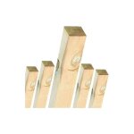 Lot de 5 poteau en bois carr, 7x7 cm pour le jardin, hauteur 120 cm. utile pour construction de cltures, ...