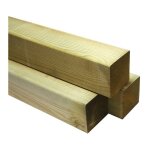 Poteau en bois en pin du nord traité autoclave classe 4 - 9x9x240cm Poteau en bois en pin du nord traité autoclave classe 4 - 9x9x240cm