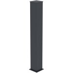 Poteau eifel 20x20cm aluminium h. 166cm gris anthracite