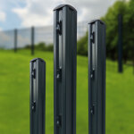 Poteau universel de cl�ture gris 7016