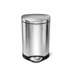 Simplehuman - poubelles - poubelle 6 l, inox bross� cw1834cb
