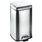 Poubelle en acier � p�dale 12 l