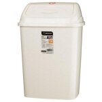 Poubelle alfi avec couvercle � charni�re, 7, 5 l, beige