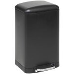 5five simply smart - poubelle ariane 20l en m�tal noir - 5five