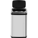 Poubelle automatique � capteur infrarouge 30l, carr�e, en acier inoxydable, avec seau int�rieur en option ...