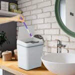 Poubelle automatique a capteur pour salle de bain capacite de 9 l