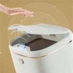 Poubelle automatique intelligente 20l �tanche avec capteur pour cuisine salle de bain blanc