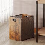 Poubelle en bois, 17 litres sans couvercle, poubelles de bureau avec poign�es doubles, poubelle de cuisine ...