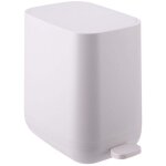 Poubelle carr�e � p�dale de 7 l, en plastique, avec couvercle � fermeture douce