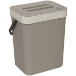5five simply smart - poubelle de compost 5l en plastique taupe - 5five
