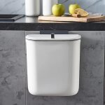 Poubelle  compost de cuisine de 9, 5 litres  suspendre avec couvercle, porte d'armoire de cuisine, ...