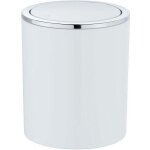 Poubelle � couvercle oscillant 2l inca , poubelle design salle de bain ou wc, plastique haut de gamme ...