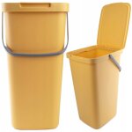 Poubelle avec couvercle et poignée, poubelle en plastique, pour le tri des déchets, rectangulaire, avec ... Poubelle avec couvercle et poignée, poubelle en plastique, pour le tri des déchets, rectangulaire, avec ...