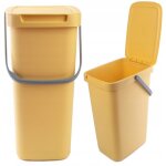Poubelle avec couvercle et poignée, en plastique, pour le tri sélectif, rectangulaire avec couvercle ... Poubelle avec couvercle et poignée, en plastique, pour le tri sélectif, rectangulaire avec couvercle ...
