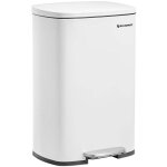 Poubelle de cuisine 50 litres � p�dale 42, 5 x 31, 8 x 65, 7 cm avec seau int�rieur en plastique couvercle ...