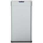 Poubelle de cuisine automatique daytona argent acier inoxydable 90l