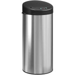 Poubelle de cuisine automatique - homcom - 30 l - couvercle � fermeture en douceur - en acier inoxydable ...
