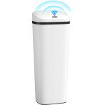 Poubelle cuisine automatique - homcom - 50l - capteur de mouvement sans contact, anti - traces - acier ...