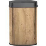 Poubelle de cuisine automatique majestic bois acier inoxydable 58 l