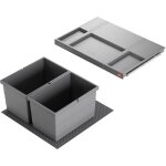 Poubelle de cuisine encastrable as allegro s220 2x14l hailo