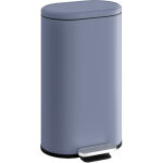 Poubelle de cuisine - homcom - 30l - seau int�rieur amovible - p�dale, fermeture douce - m�tal et pp ...