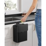 Poubelle de cuisine murale, poubelle  compost 8 l avec couvercle, pour dchets alimentaires, sur porte ...
