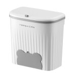 Poubelle de cuisine murale avec couvercle, poubelle suspendue pour meuble, �vier, compost, 8, 5 l
