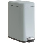 Poubelles de cuisine  pdale - 5 l - mtal - seau intrieur amovible - gris - 24 x 30 x 35 (cm)