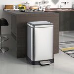 Poubelle de cuisine � p�dale acier capacit� 30 l design kleen