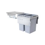 Format - poubelle de cuisine tri slectif 2 bacs encastrable 80l (38 + 38) hailo euro cargo 450 soft ...