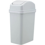 Poubelle de cuisine yingtaili avec couvercle basculant, grande poubelle en plastique pour l'int�rieur ...