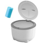 Poubelle � d�jections f�lines avec couvercle et 30 sacs poubelle l2v3 : anti - odeur, hygi�nique et facile ...