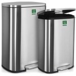 Poubelle dustin fermeture automatique acier inoxydable capacit�: 30 litres