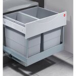 Hailo - poubelle encastrable tri slectif 2 bacs 30l (18 + 12) raumspar tandem s plus