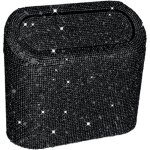 Poubelle incrust�e de diamants mont�e sur voiture, seau de rangement pour voiture, sac de rangement pour ...