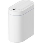 Poubelle intelligente murale suspendue de 7 l avec capteur � double porte et grande capacit�