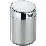 Poubelle maximex 0, 8 litre automatique chrom�e pour cuisine design � capteur en inox avec int�rieur ...