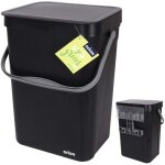 Poubelle murale 10l avec couvercle et poignee