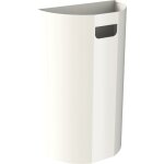 Jvd - poubelle murale demi - lune 40l blanche - matriel professionnel
