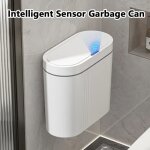 Poubelle murale intelligente avec couvercle � induction infrarouge, r�ponse rapide du capteur, fonctionnement ...