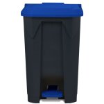 Floordirekt - poubelle conteneur tri slectif pour la maison, le commerce, bleu 100 litres - 49, 3 x ...
