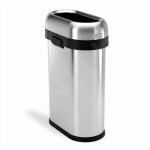 Simplehuman - poubelles - la poubelle ouverte 50 l, inox brossé cw1467 Simplehuman - poubelles - la poubelle ouverte 50 l, inox brossé cw1467