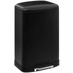 5five simply smart - poubelle  pdale ariane mtal 50l noir - 5five
