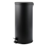 Poubelle  pdale de cuisine inox 30l noir mat msv