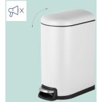 Poubelle � p�dale en m�tal de 10 litres - fermeture amortie, seau amovible
