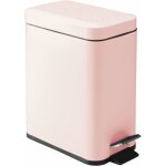 Poubelle rectangulaire en métal avec couvercle, poubelle compacte avec doublure amovible et poignée pour ... Poubelle rectangulaire en métal avec couvercle, poubelle compacte avec doublure amovible et poignée pour ...