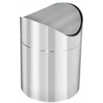 Poubelle salle de bain inox, argent� - -