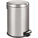 Poubelle salle de bain leman 20l, poubelle � p�dale avec frein de chute easy close, acier inox, 30, 5x44x37, ...